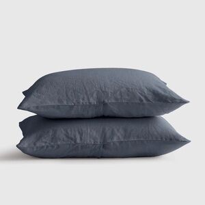 NWOT QUINCE European Linen Sham Set Standard Nightfall 19